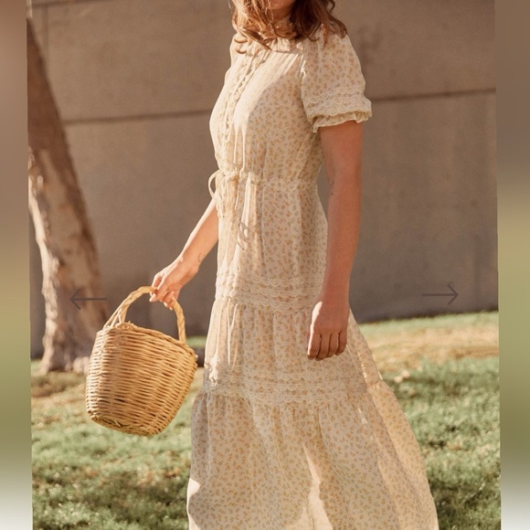 Christy Dawn The Elle Dress in Clementine Ditsy Floral Feminine NEW Size M RARE - Picture 7 of 8